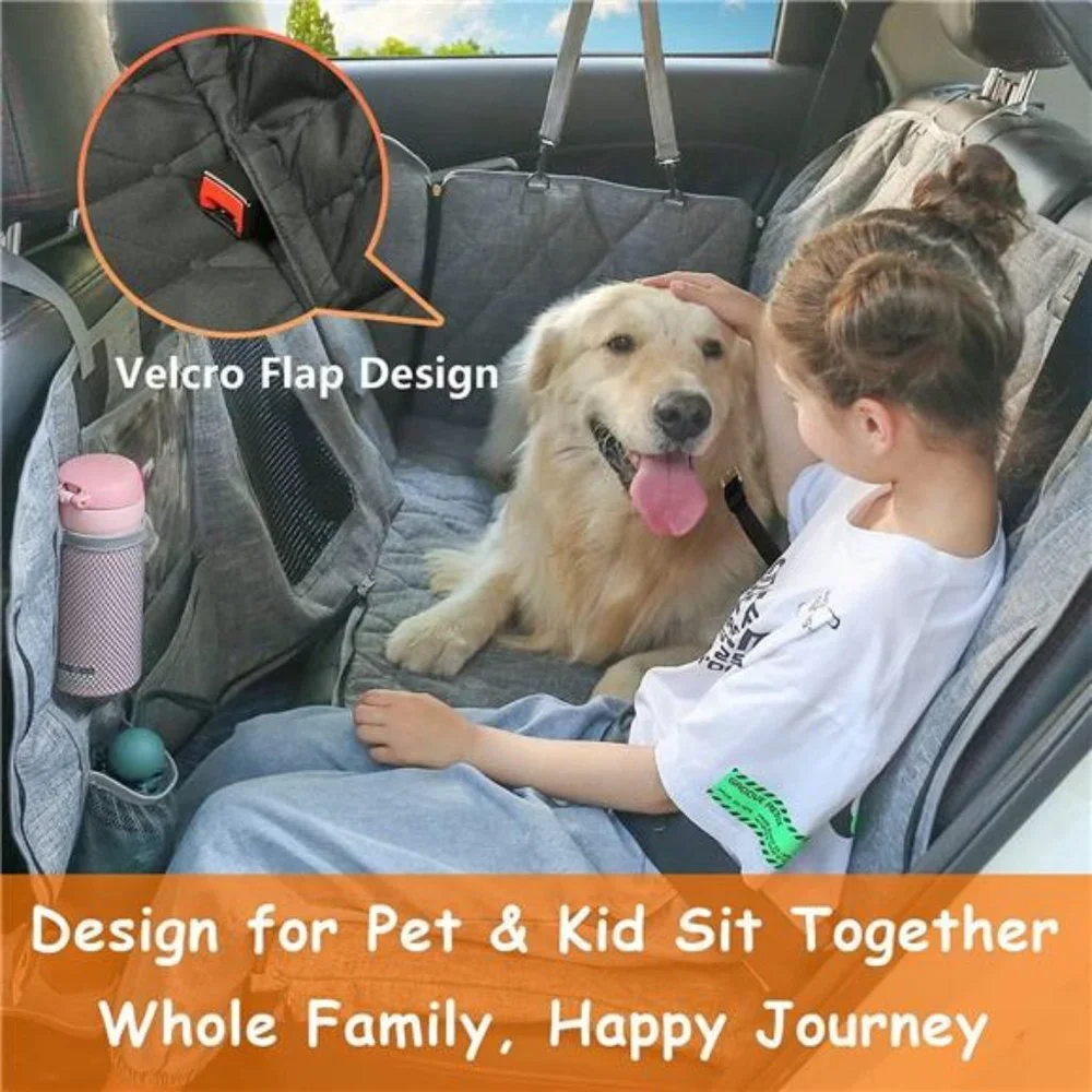 Pets Car Dog Cover Back Seat -Car Hammock for Dogs Waterproof-Dog Car Seat Cover